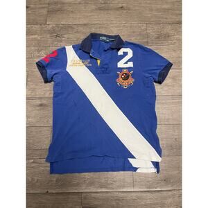 Polo Ralph Lauren Hunter Jumper Blue Polo Shirt Sz S